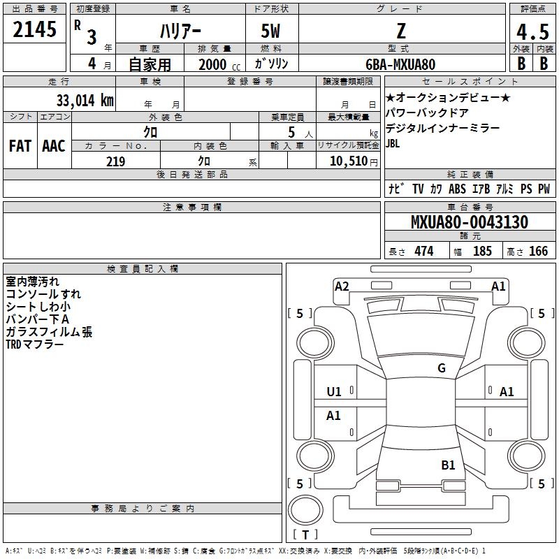 TOYOTA HARRIER