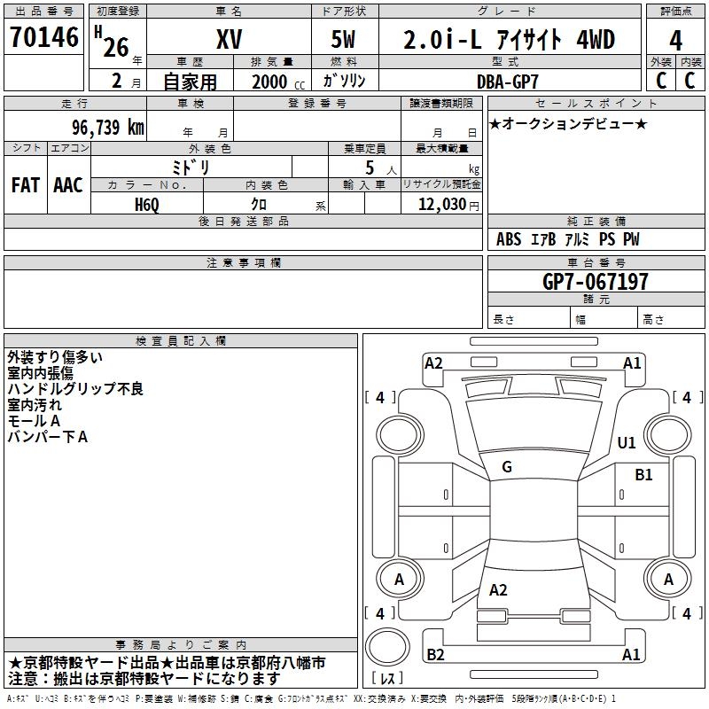 SUBARU XV