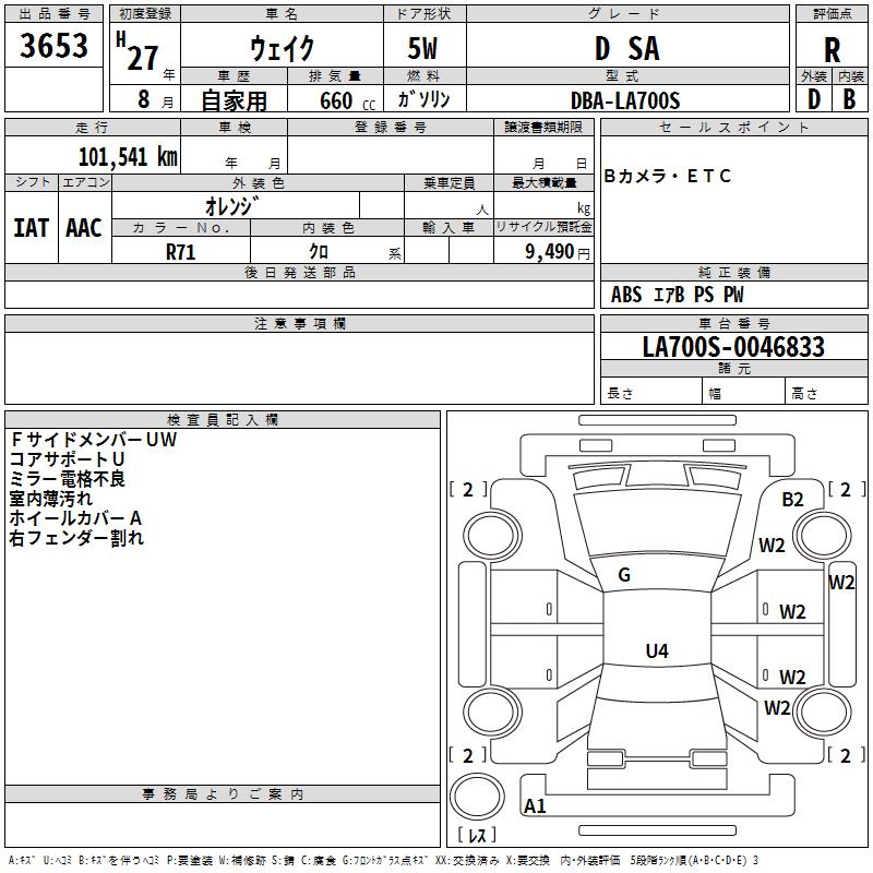 DAIHATSU WAKE