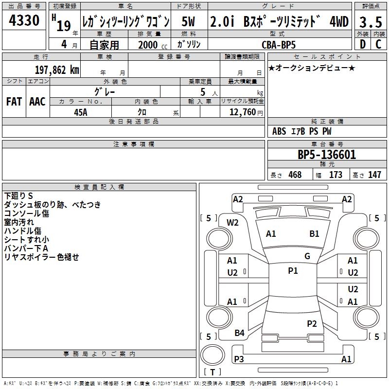 SUBARU LEGACY