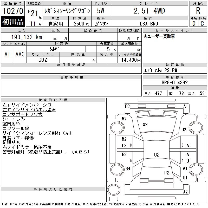 SUBARU LEGACY
