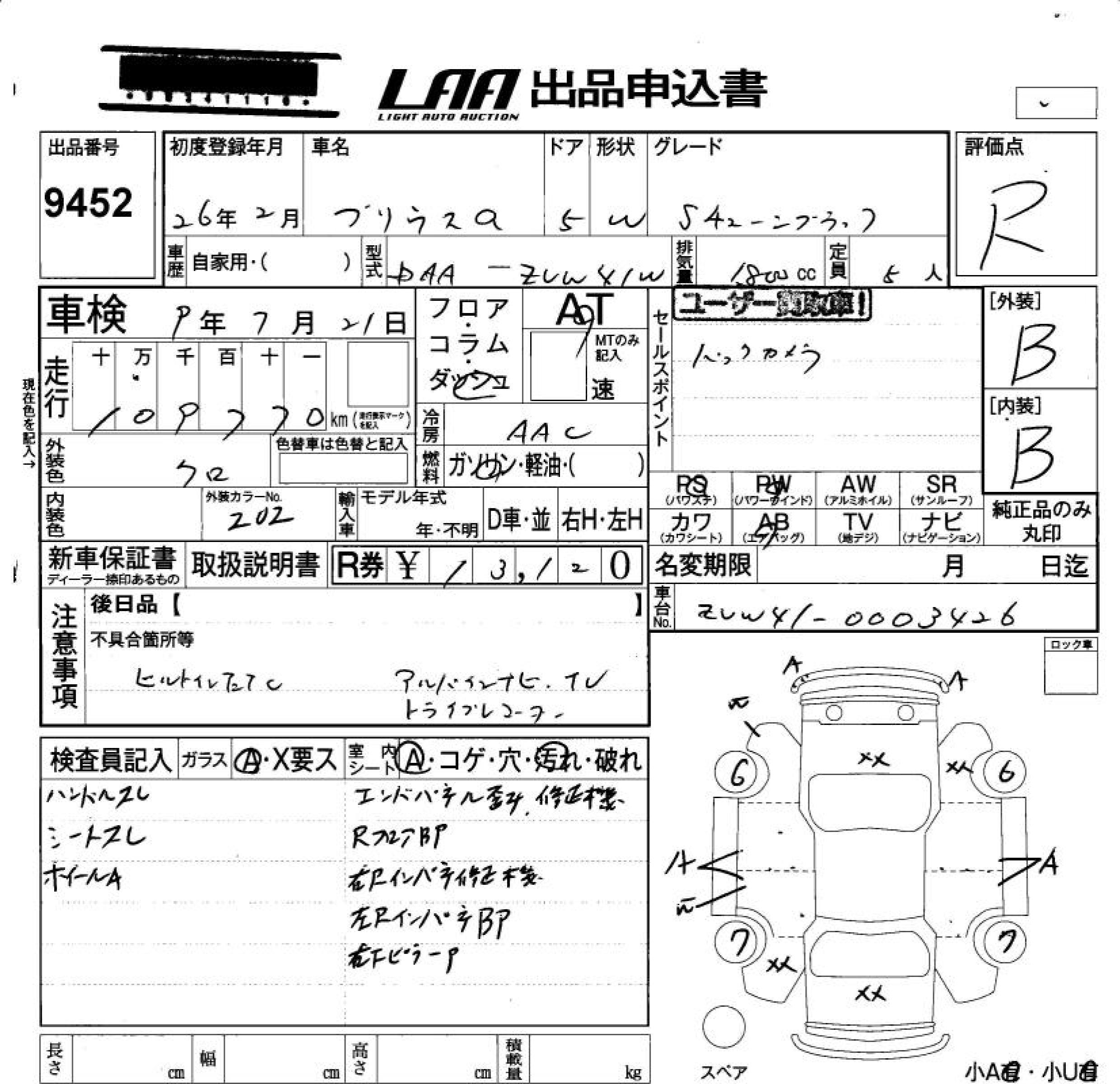 TOYOTA PRIUS ALPHA