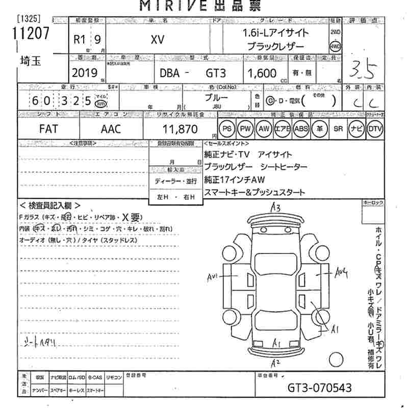 SUBARU XV