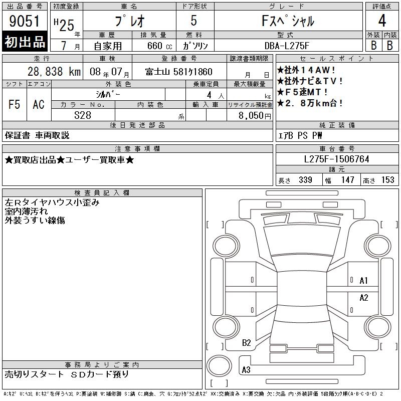 SUBARU PLEO