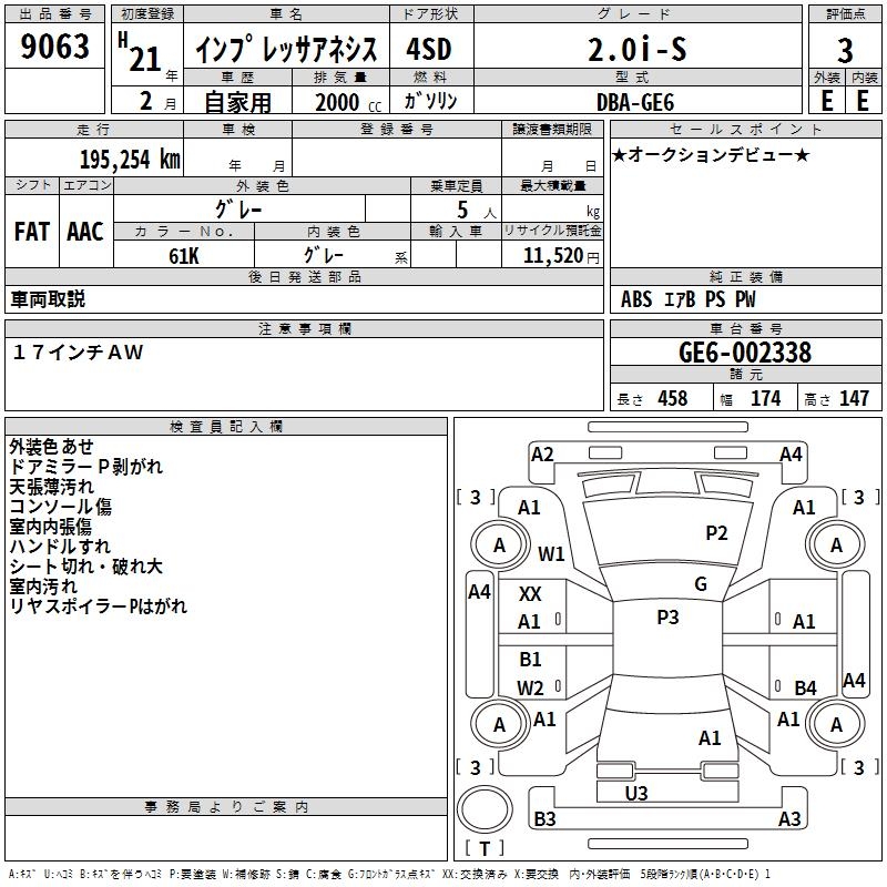 SUBARU IMPREZA