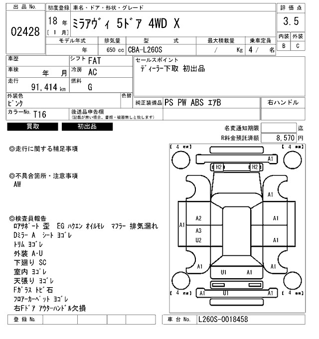 DAIHATSU MIRA AVY