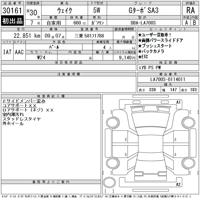 DAIHATSU WAKE
