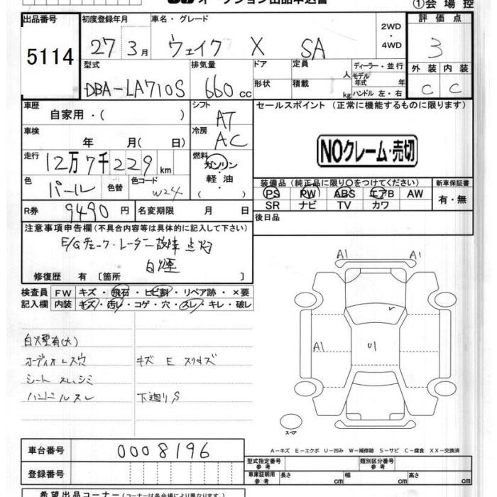 DAIHATSU WAKE