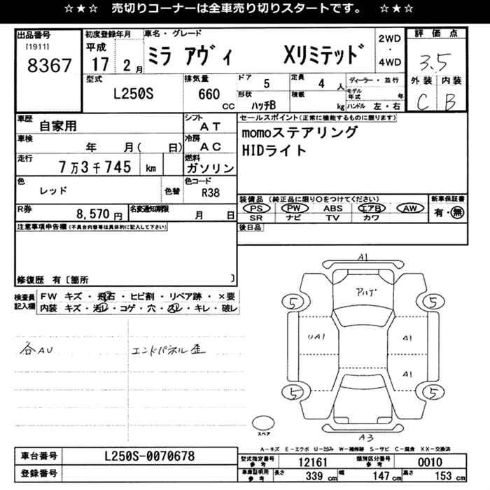 DAIHATSU MIRA AVY