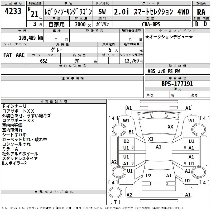 SUBARU LEGACY
