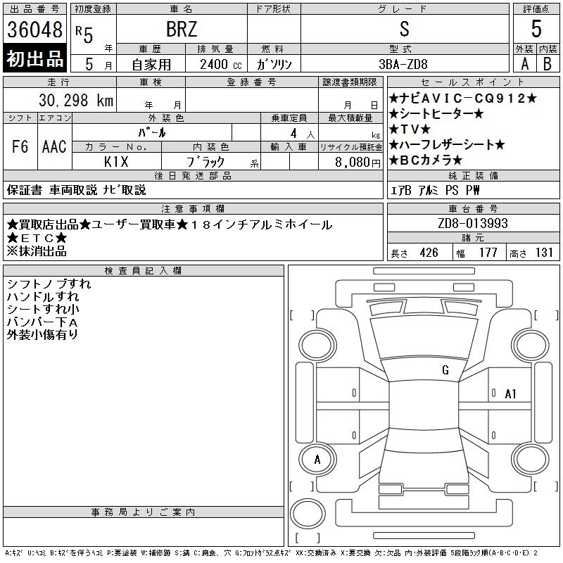 SUBARU BRZ
