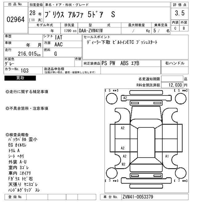 TOYOTA PRIUS ALPHA