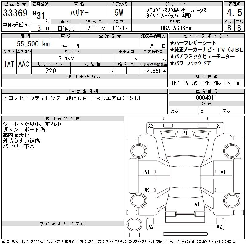 TOYOTA HARRIER