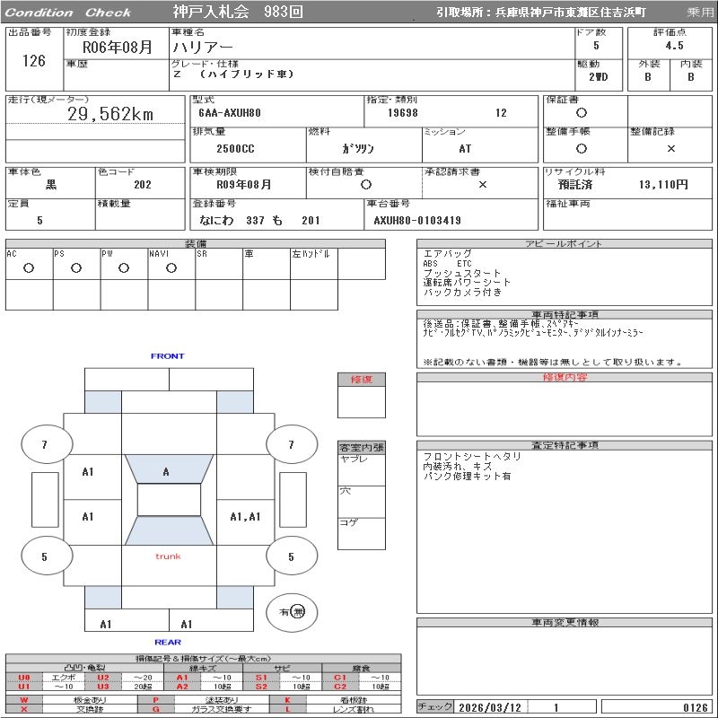 TOYOTA HARRIER