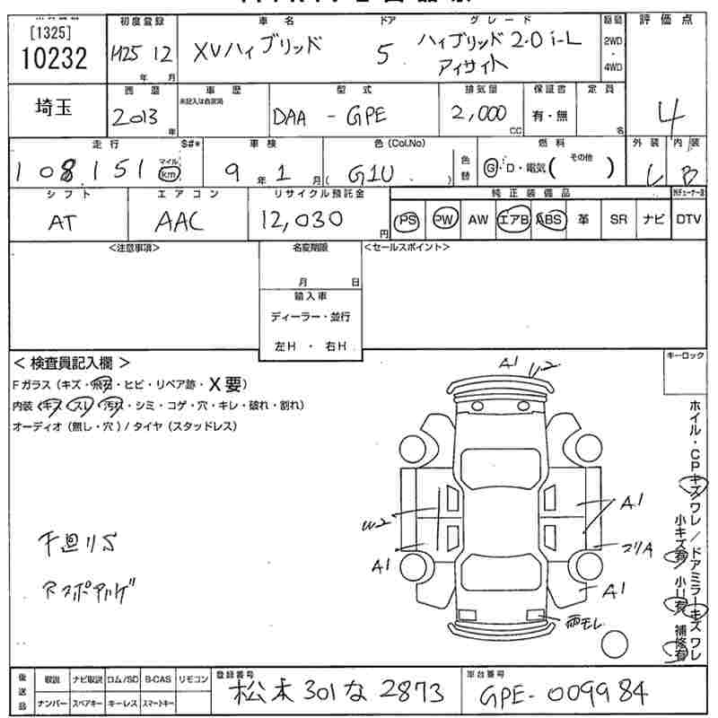 SUBARU XV