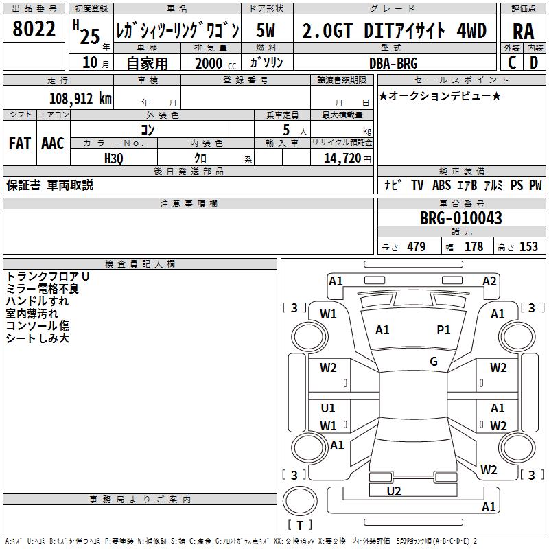 SUBARU LEGACY