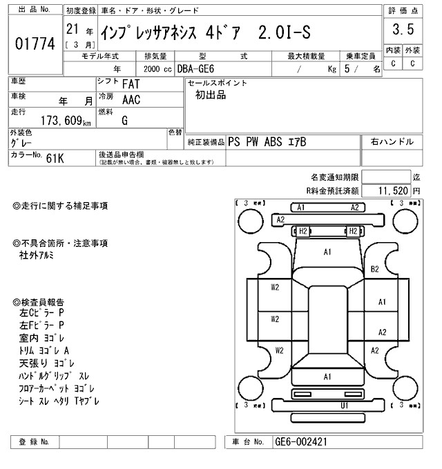 SUBARU IMPREZA