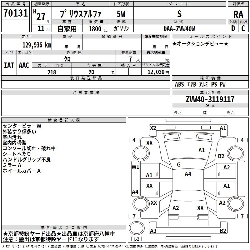 TOYOTA PRIUS ALPHA