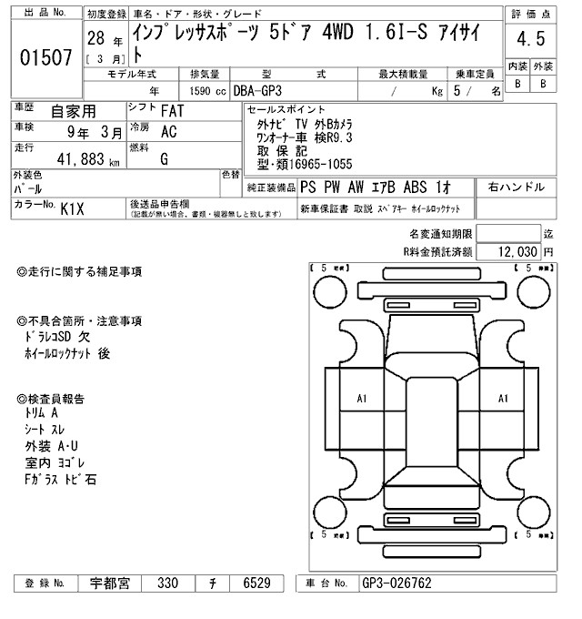 SUBARU IMPREZA