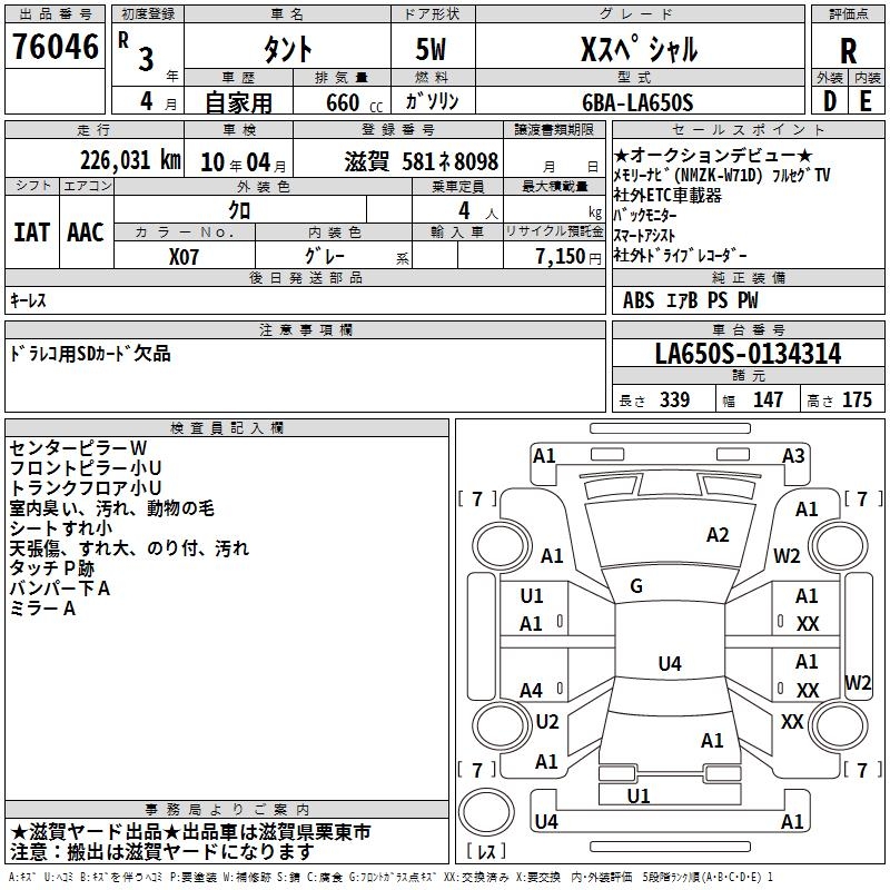 DAIHATSU TANTO
