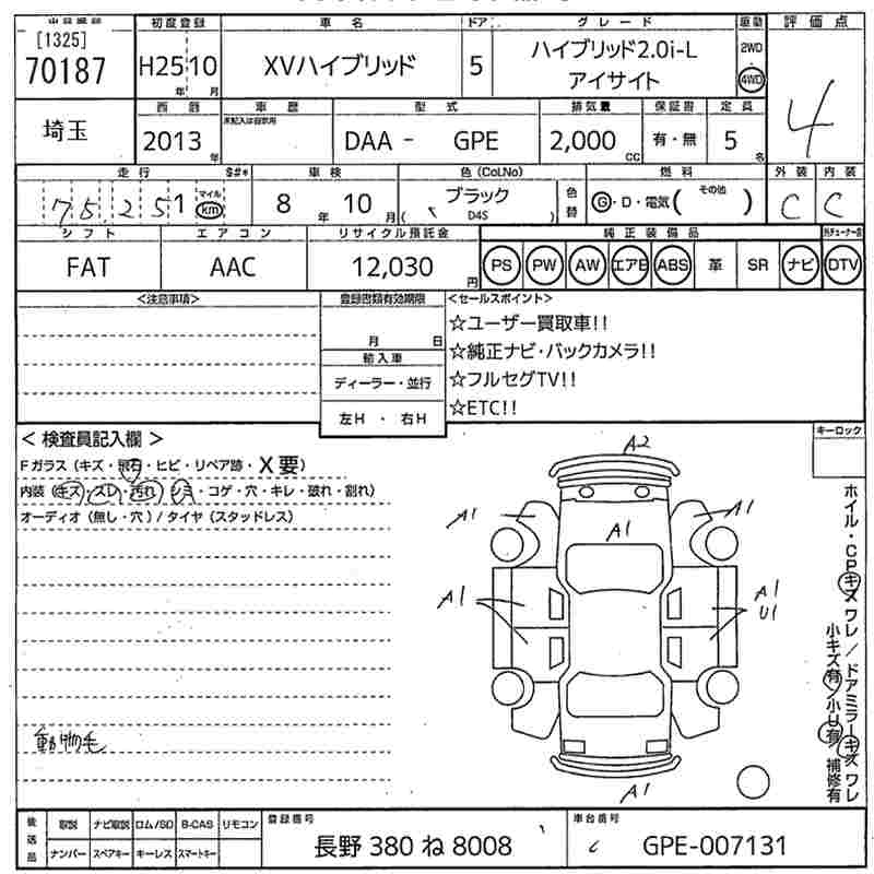 SUBARU XV