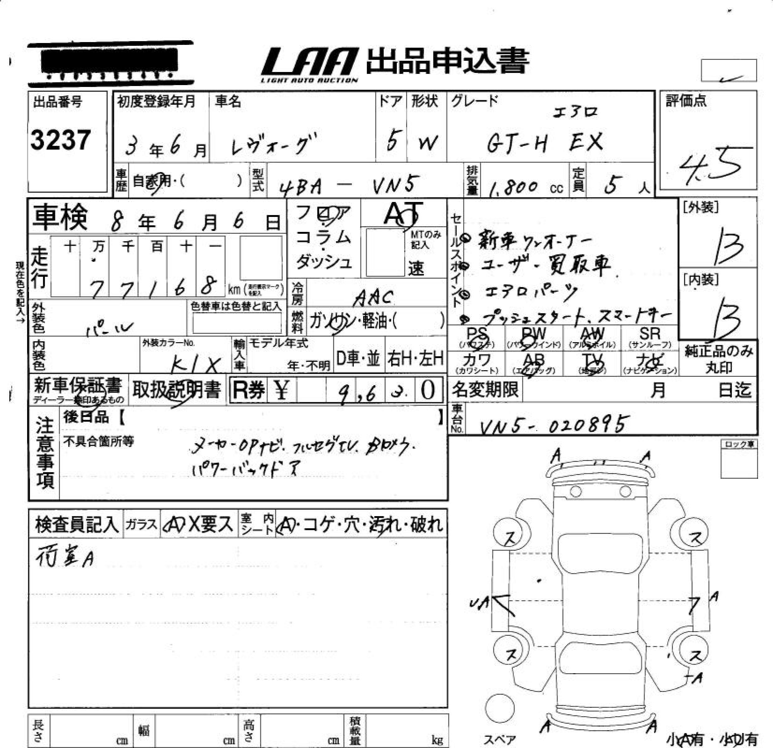 SUBARU LEVORG