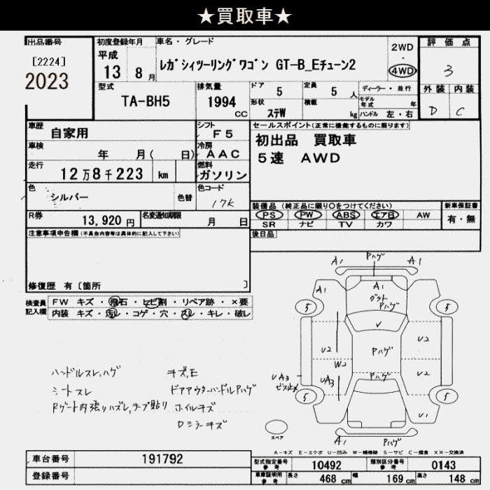 SUBARU LEGACY