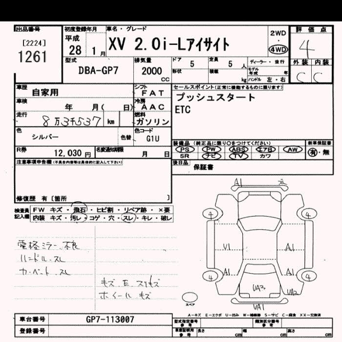 SUBARU XV