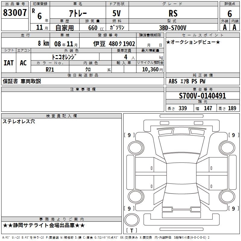 DAIHATSU ATRAI
