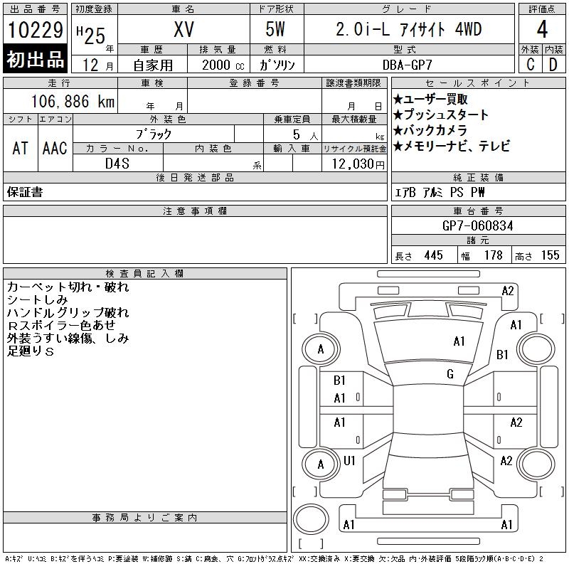 SUBARU XV