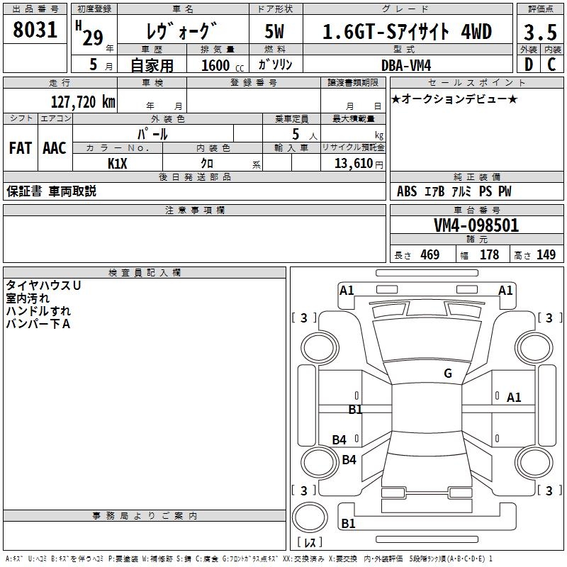 SUBARU LEVORG