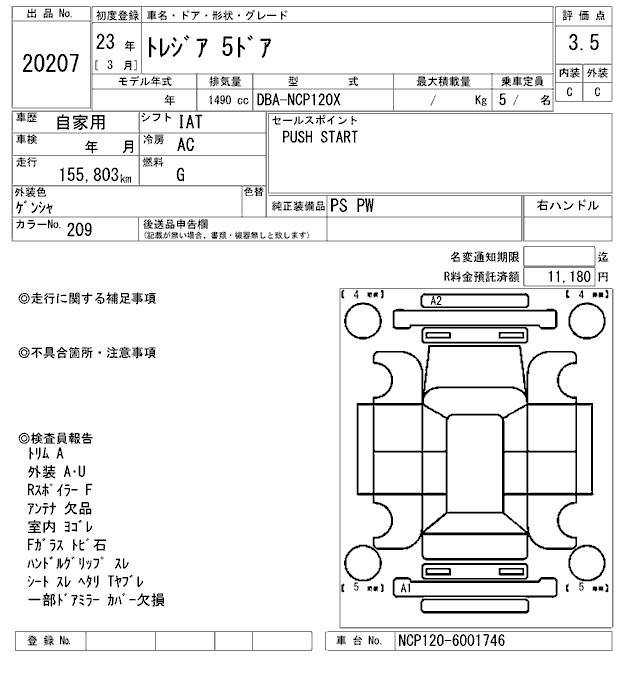 SUBARU TREZIA