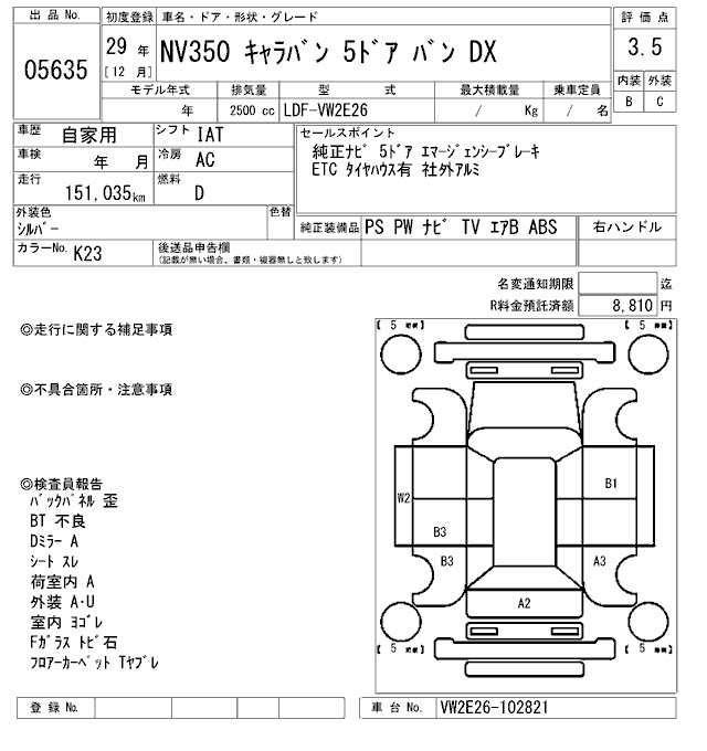NISSAN NV350 CARAVAN