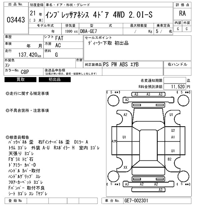 SUBARU IMPREZA