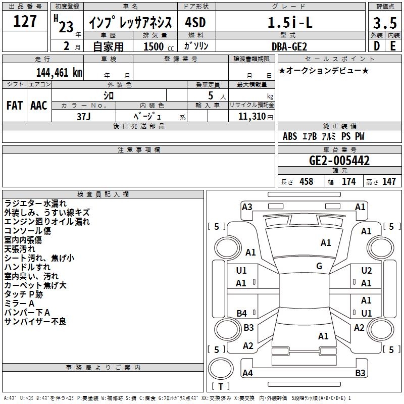 SUBARU IMPREZA