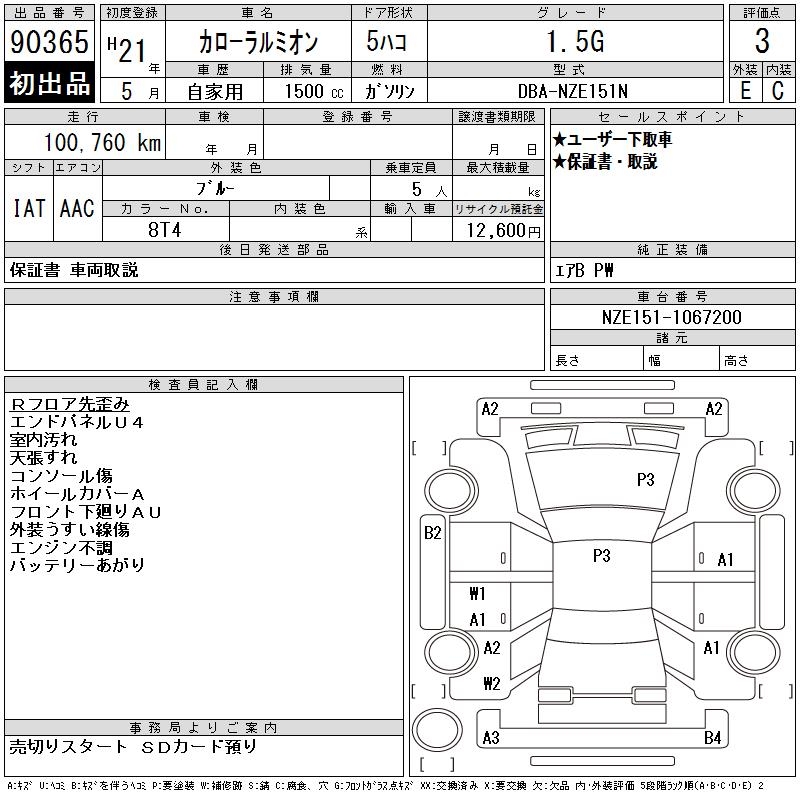 TOYOTA COROLLA RUMION