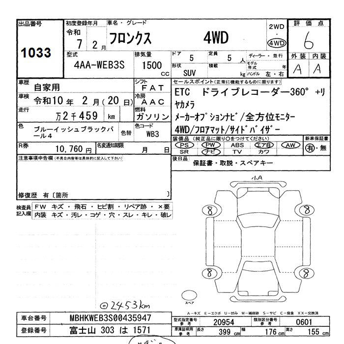 SUZUKI FRONX
