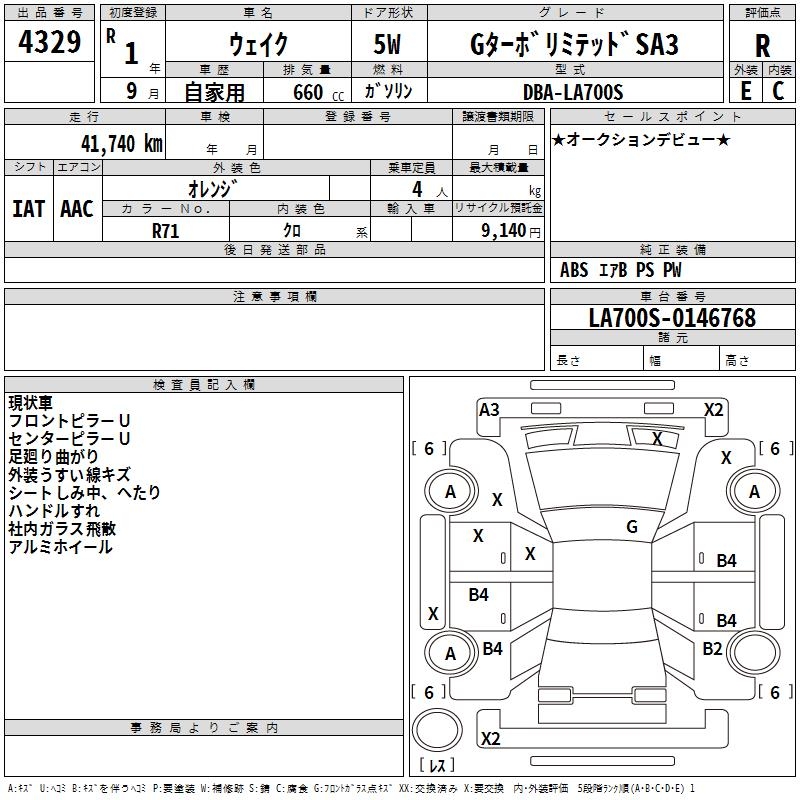 DAIHATSU WAKE