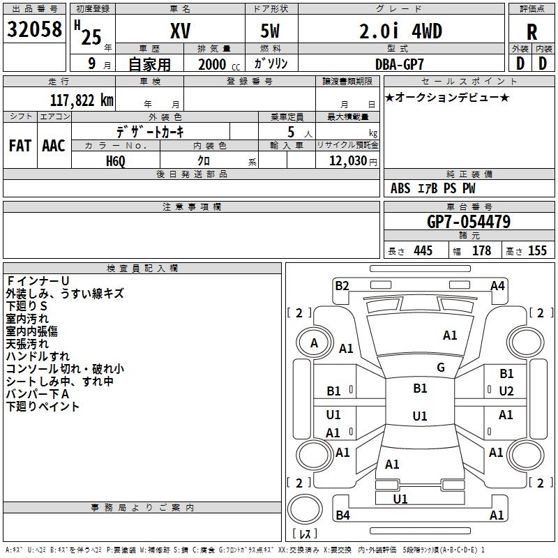 SUBARU XV