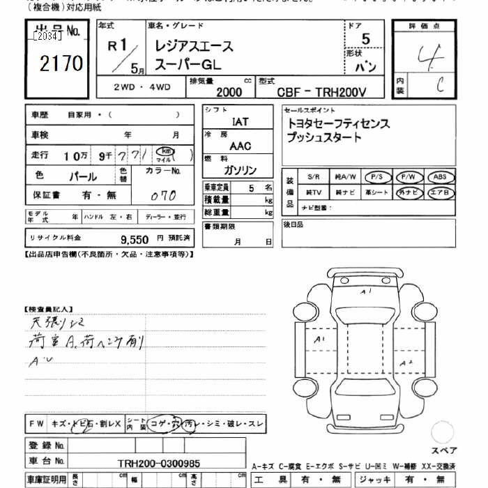TOYOTA REGIUS ACE