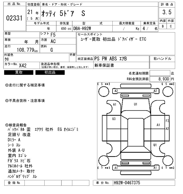 NISSAN OTTI