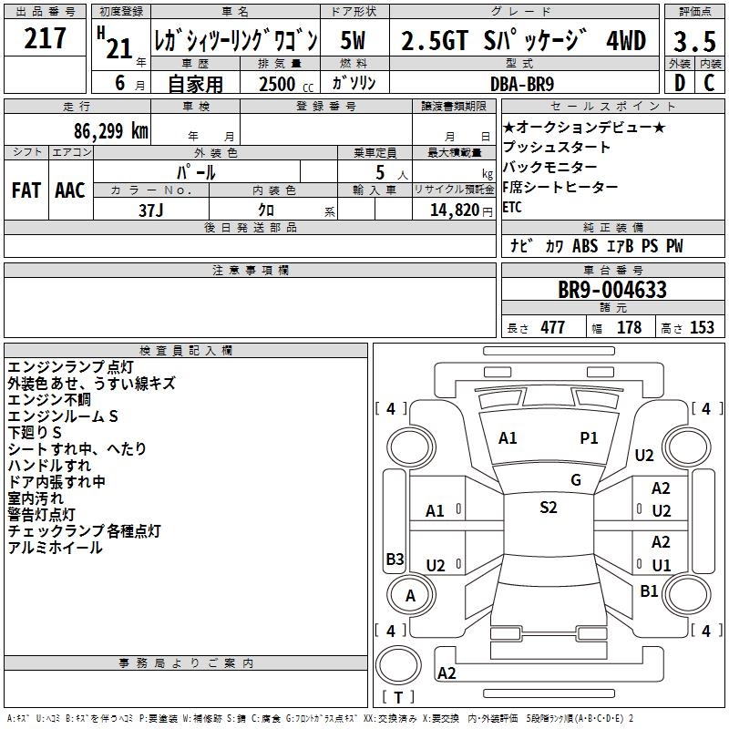 SUBARU LEGACY