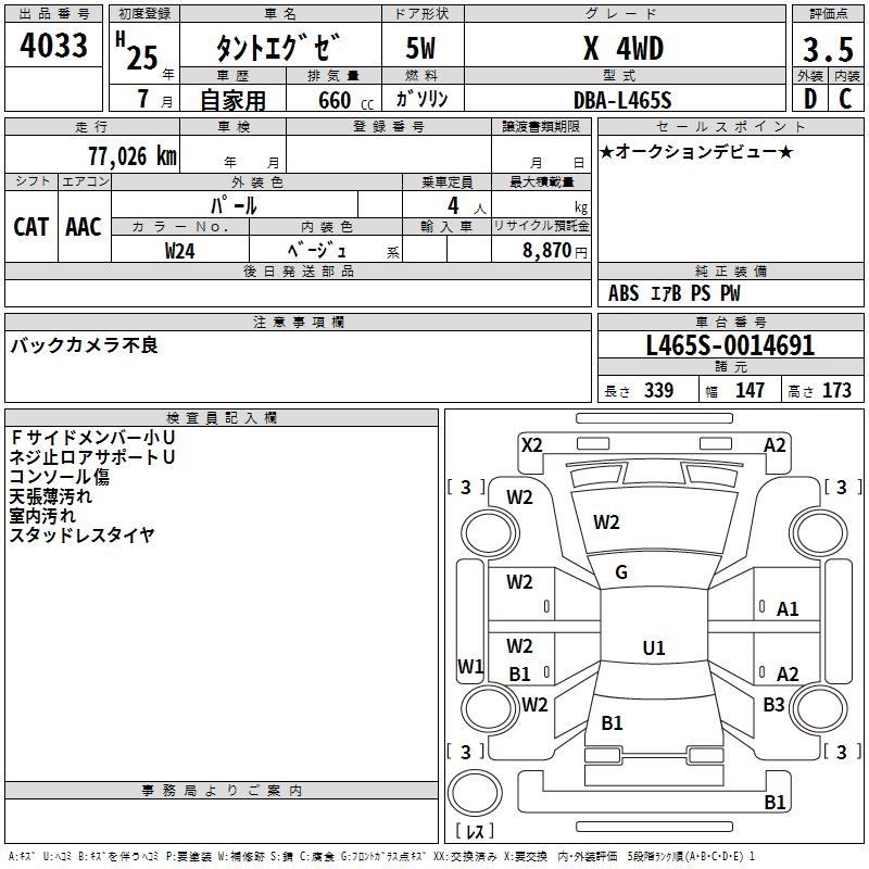 DAIHATSU TANTO EXE
