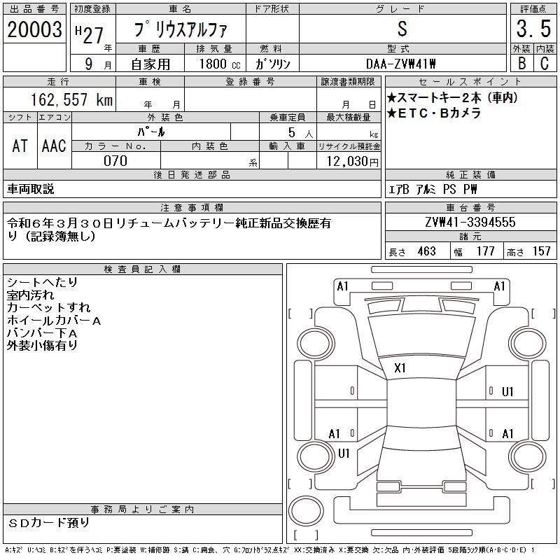 TOYOTA PRIUS ALPHA