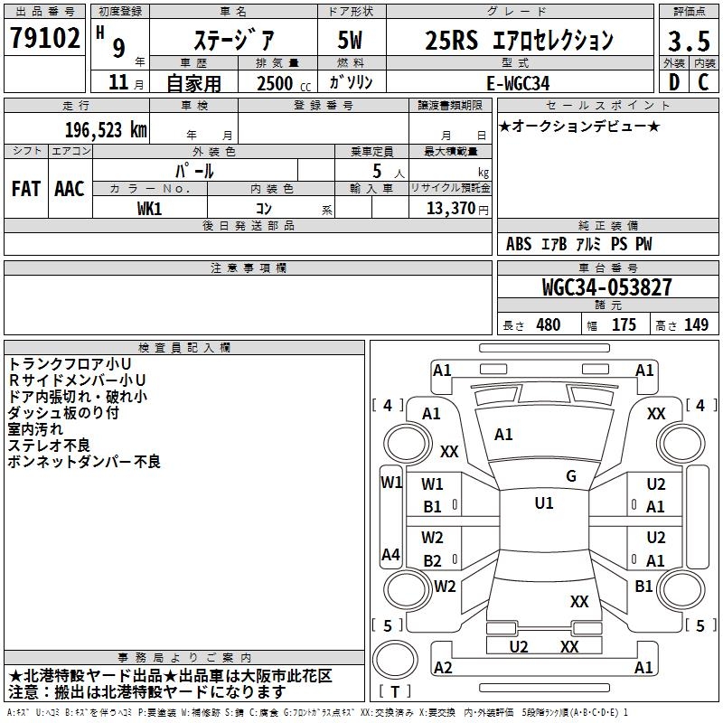 NISSAN STAGEA