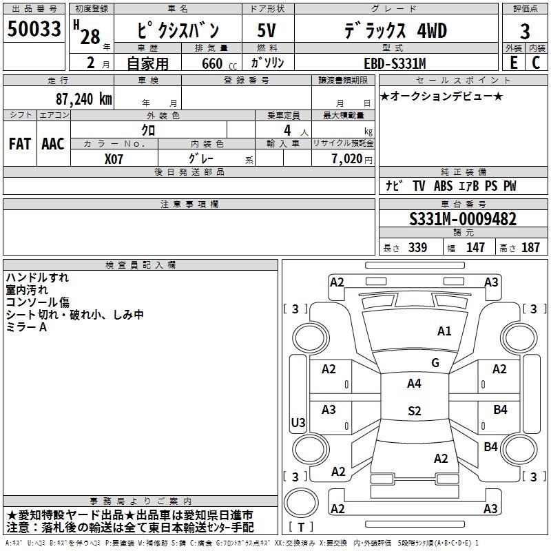 TOYOTA PIXIS VAN