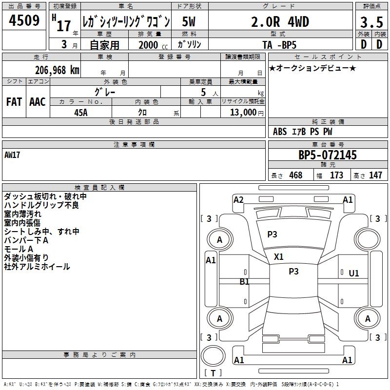 SUBARU LEGACY