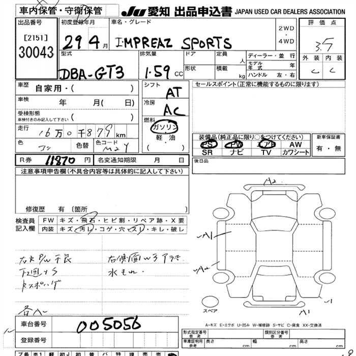SUBARU XV