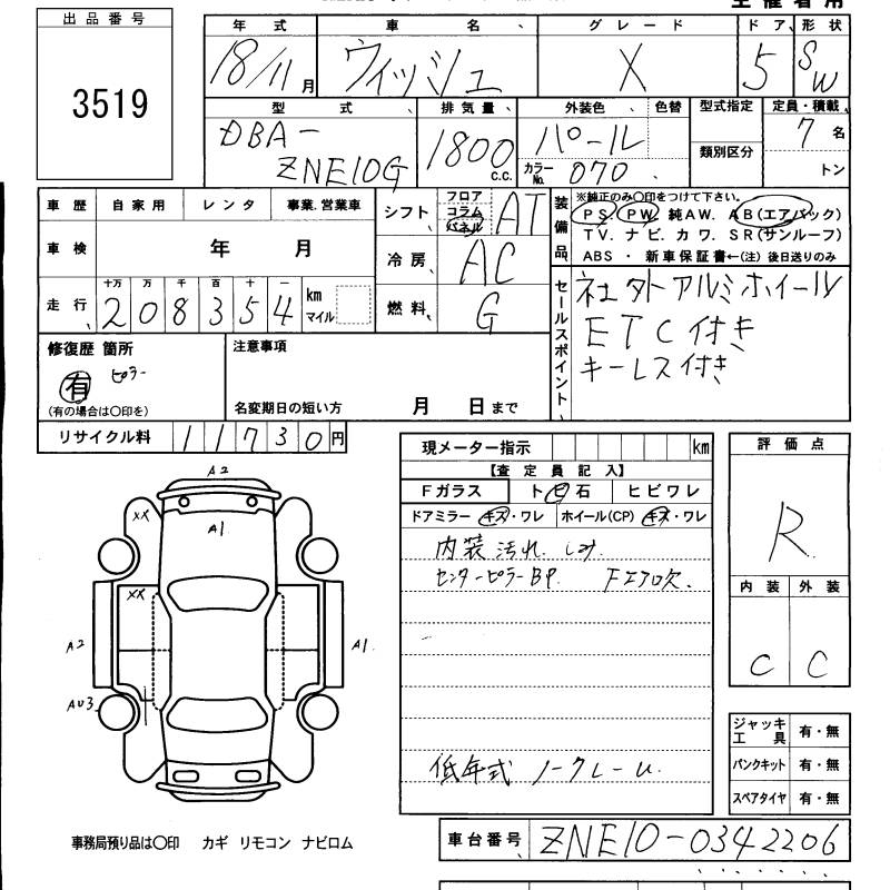 TOYOTA WISH