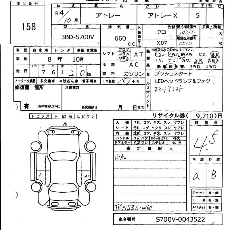 DAIHATSU ATRAI
